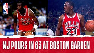 MJ Pours In 63 At Boston Garden | The Jordan Vault