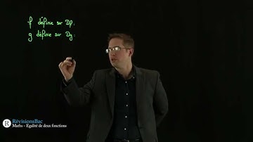 [RévisionsBac.com] - Egalité de deux fonctions