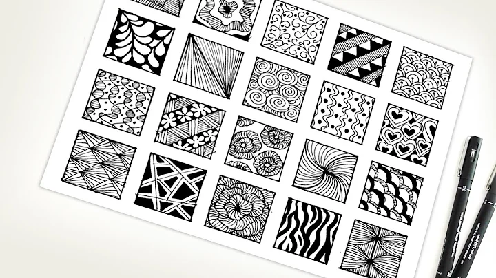 20 Easy Zentangle Patterns for Beginners | Step-by-Step Zentangle Guide