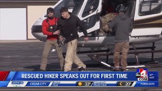 Rescued hiker speaks out for first time
