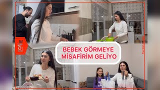 Bebek Görme Misafir👩‍🍼#ikizbebek #vlog #birgünüm #keşfet #misafir #pasta