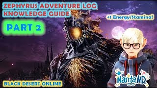 Zephyros PART 2 Adventure Log Knowledge Guide - Black Desert Online [BDO Guide]