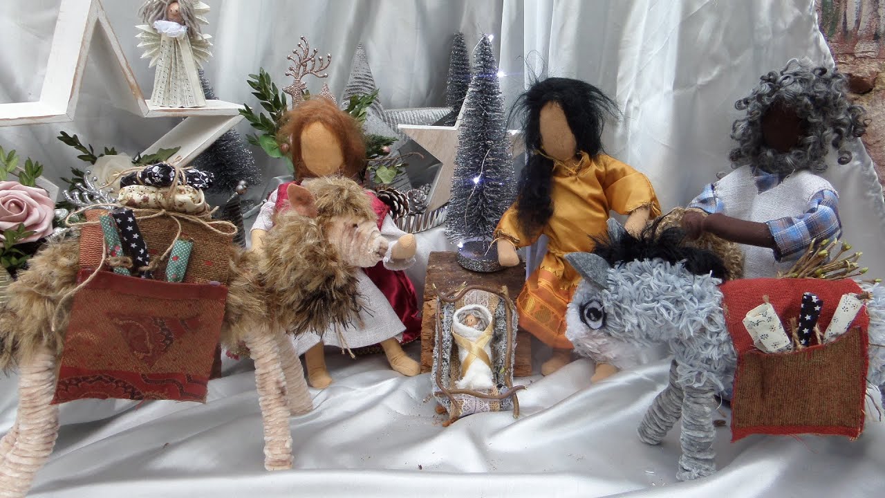 DIY/ tolle DEKO für Krippenfiguren & MEHR /SELBER Basteln in UPCYCLING