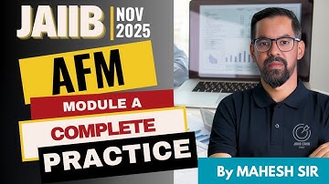 JAIIB AFM Module A Practice🔥 | Full Module A Coverage | AFM Nov 2025 Preparation