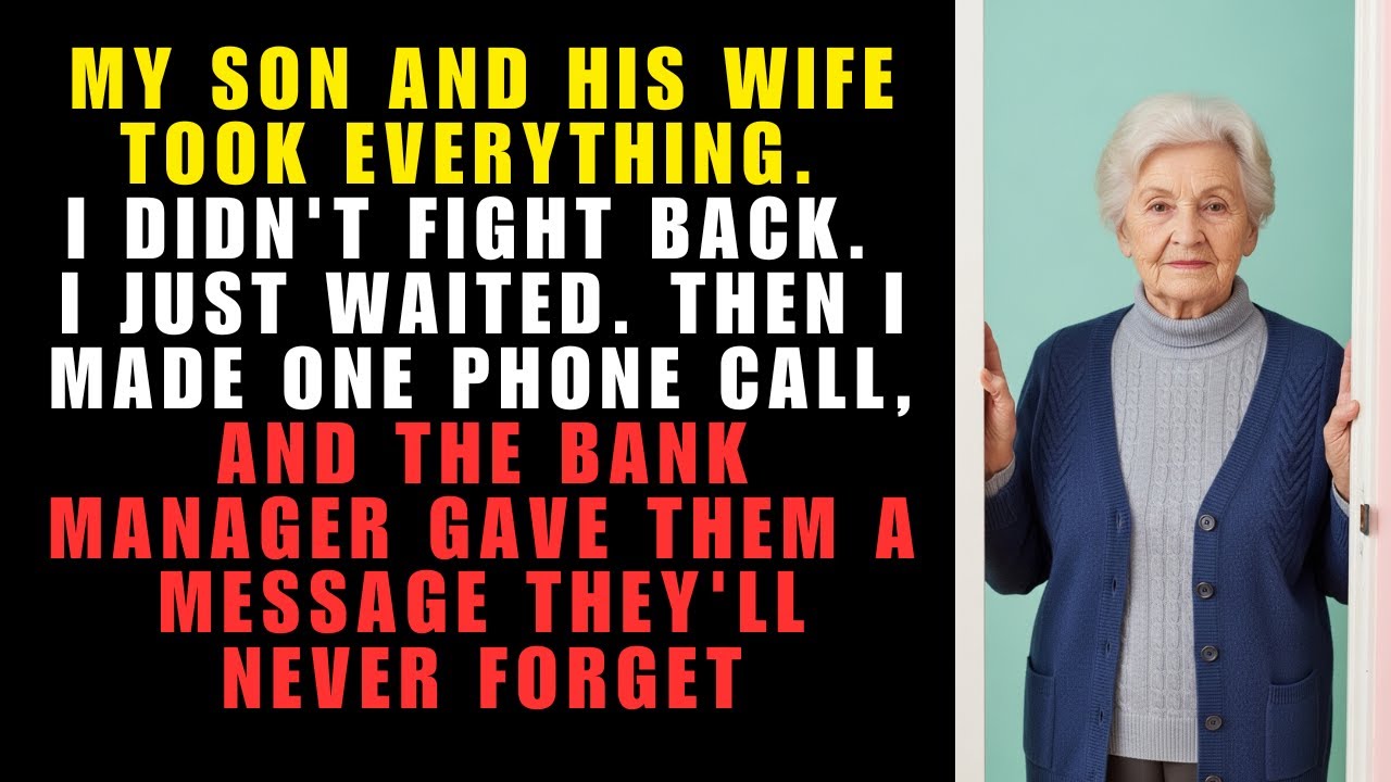 My own son treated me like a bank. He took my money, my peace. But he forgot one thing...