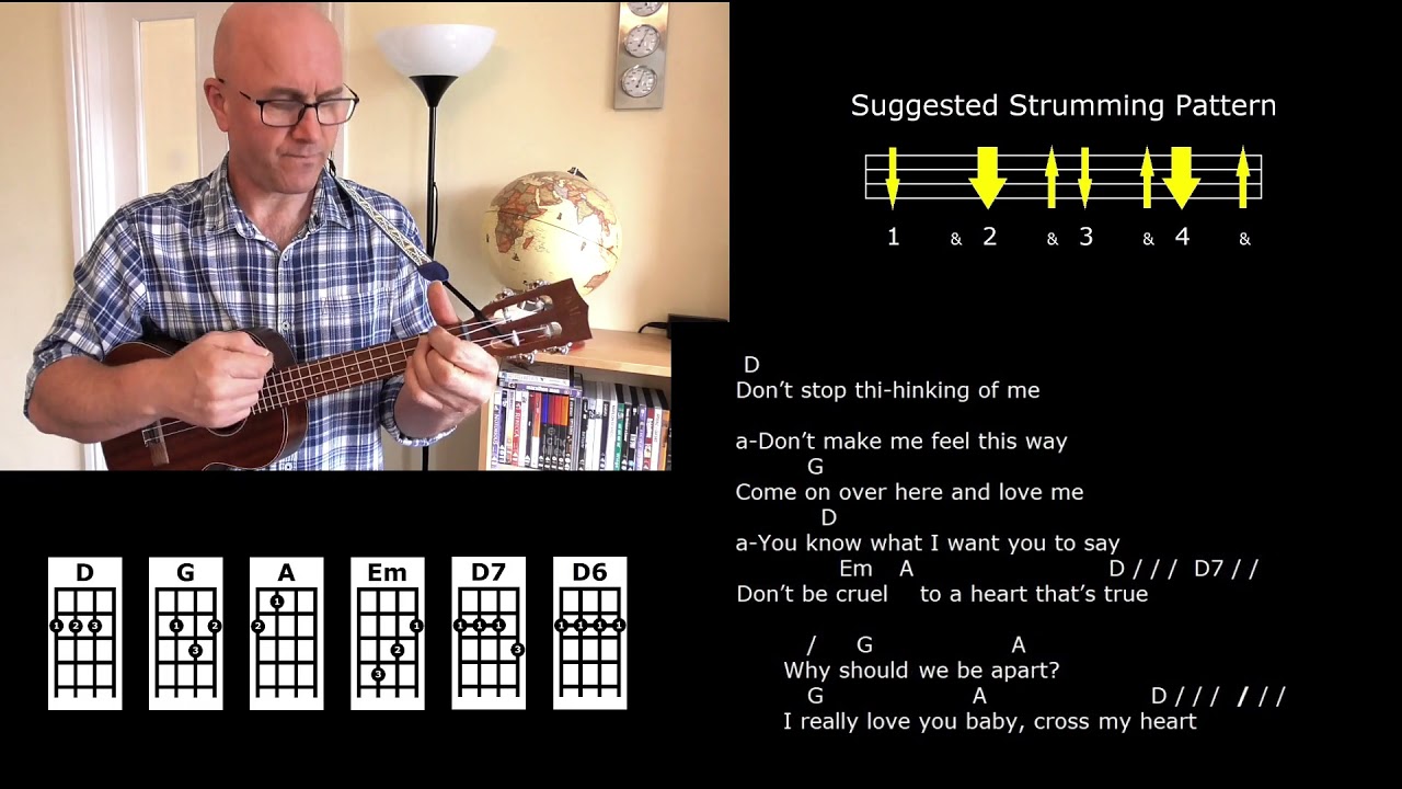 Don't Be Cruel - Elvis Presley - Ukulele Strum-Along Lesson - Jez Quayle