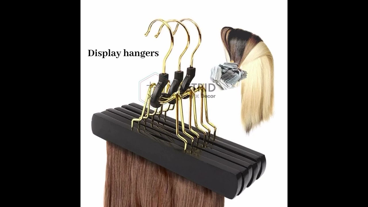 2-Tier Hair Display Rack for Wig & Hair Extension Organization