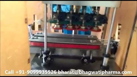 Trigger Sprayer Cap Automatic Linear Screw Capping Machine