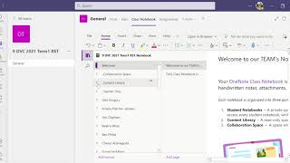 Microsoft TEAM's - Setting up a Class Notebook