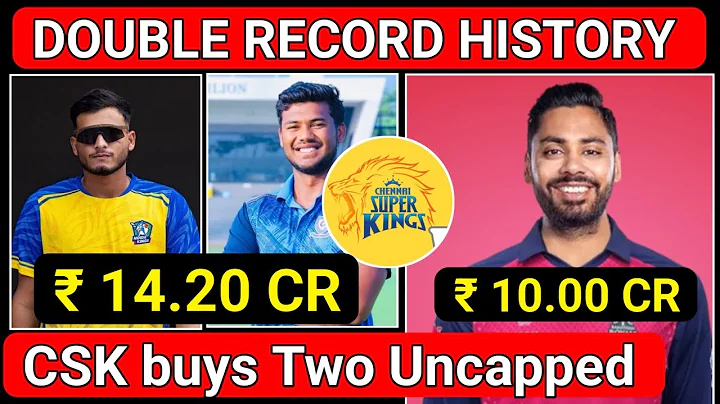 IPL 2026 Auction : Avesh Khan Record Broken ! 🤑 Prashant  & Kartik | Most Expensive Uncapped Players