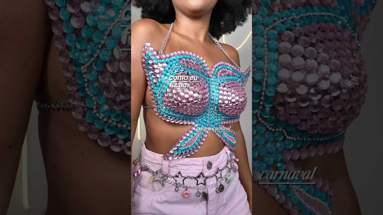 TOP DE PVC PARA O CARNAVAL #customizacao #carnaval #diy