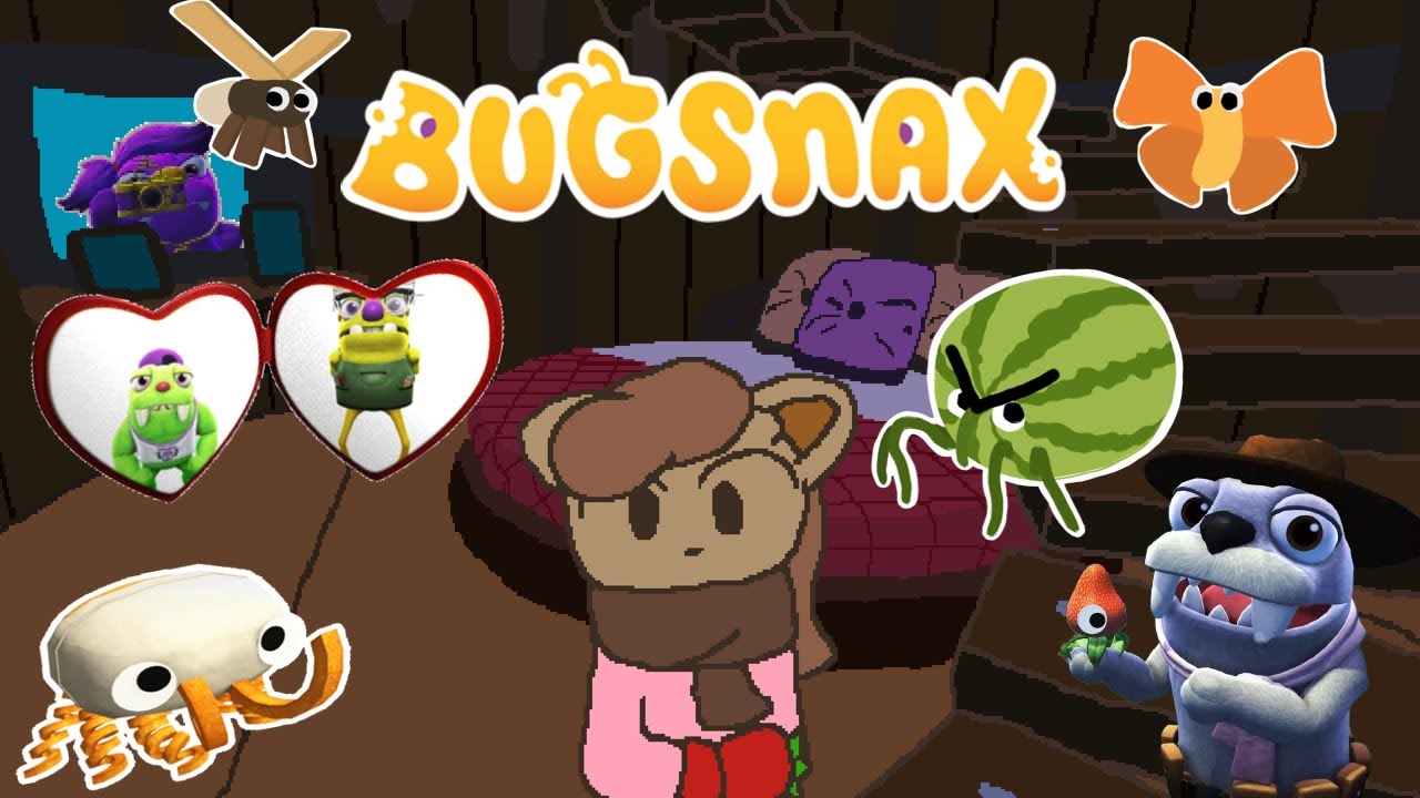 Funny bug catching game but you feed the creatures to town residents and funny body horror happens..