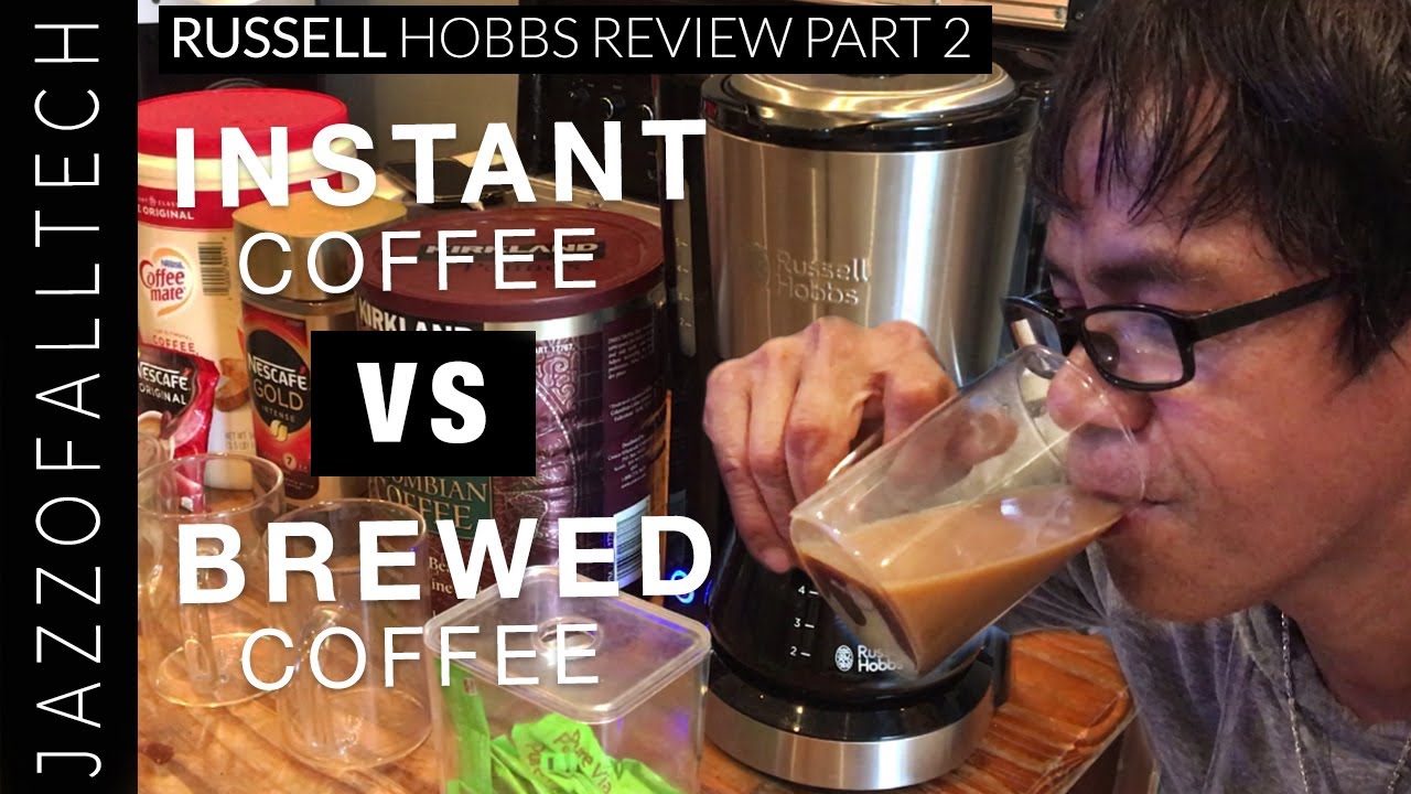 Part 2 Russell Hobbs Compact Coffee Maker I Instant VS Brewed Coffee Review YouTube