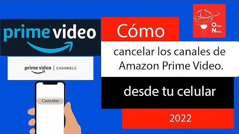 Como cancelar los canales de Amazon Prime Video. Cancela tus canales en Primevideo desde tu CELULAR