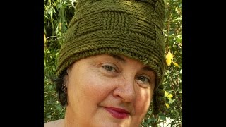 картинка: Вязаная шапка крючком  в стиле 20х   Часть3  Crochet Hat