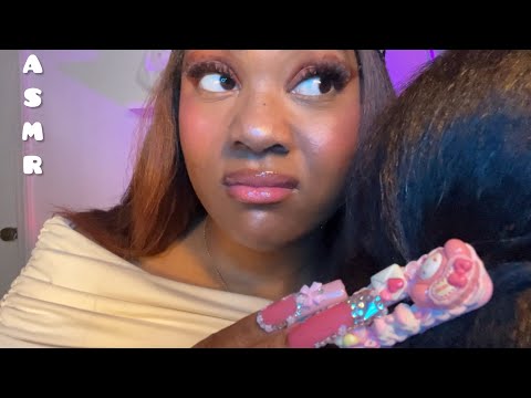 POV: The Semi-Sassy Girl Behind You Plays with Your Hair in Class | ASMR Hair Play Roleplay
