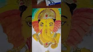 Ganpati Bappa Drawing ❤️‍🩹 | Part 2 Colouring 🎨 | #Shorts