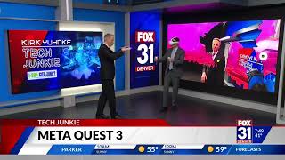 Meta Quest 3 Live Demo - Augmented Reality Headset segment on Fox31 Denver