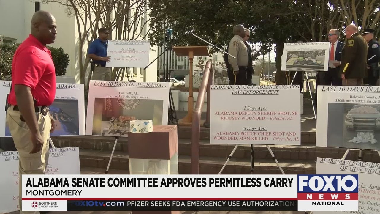 Alabama Senate committee approves permitless carry YouTube