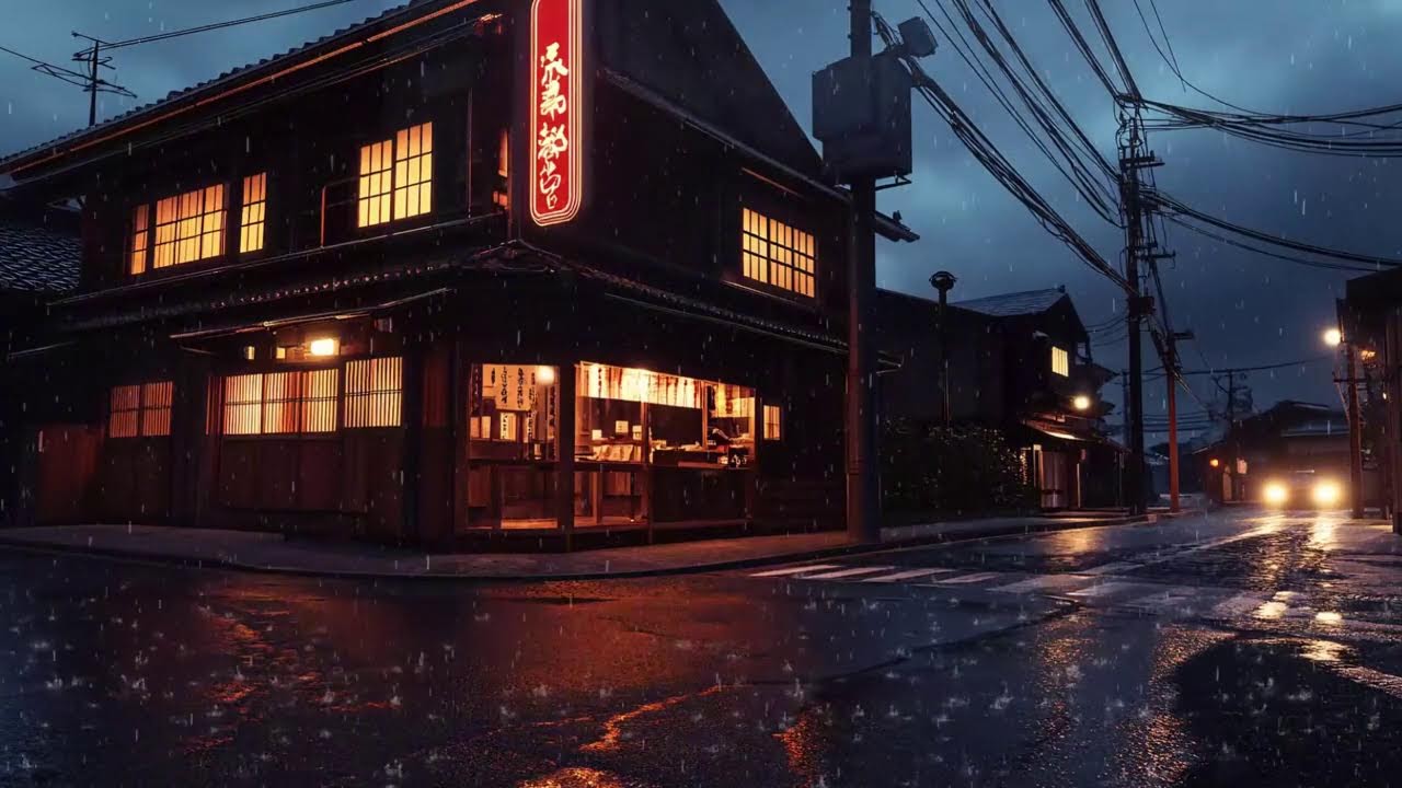 Late Night Study in Japan 🌙 Rainy Lofi Music for Deep Concentration
