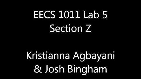 EECS 1011 Section Z Lab 5 pt1