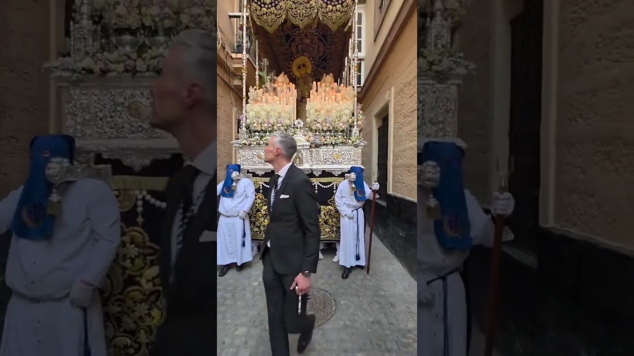 Rosario del Perdón, recogida. #cadiz 2025. #semanasanta  #juevessanto #elperdon