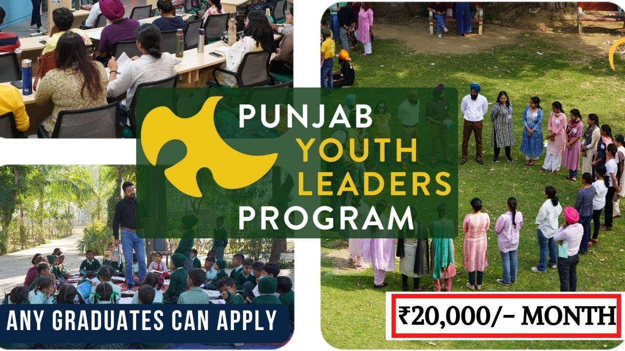 Punjab Youth Leaders Program 2025-27 || 20,000/- Month || Any Graduate Can Apply