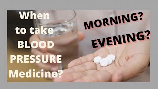 When is the best time to take BP medicine- morning or night?#hypertension