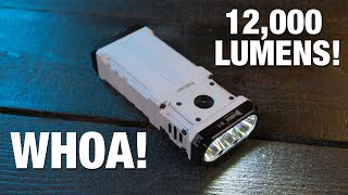우벤 X-1 팔콘 12,000루멘 손전등! 빔 테스트 & 리뷰! (가장 강력한 EDC 손전등?) screenshot 5