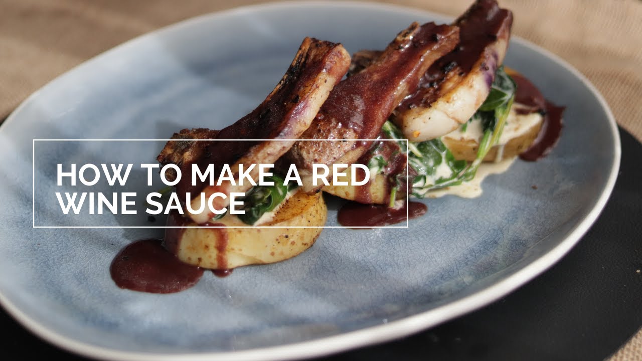 How to make a red wine sauce - YouTube