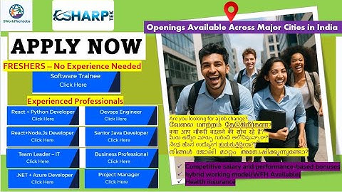 Csharptek HIRING 2025! 🔥 High Salary IT Jobs (Freshers & Experienced) | WFH & Onsite #sworldtechjobs