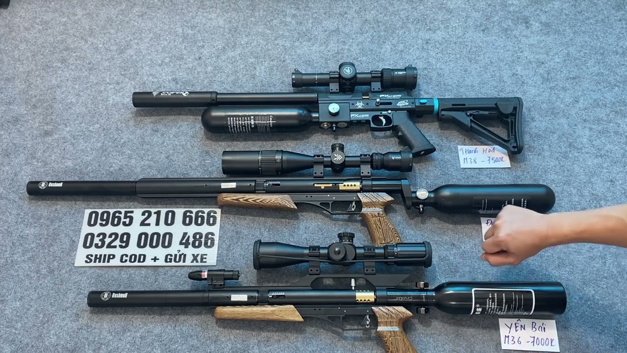 Súng hơi PCP tầm trung quá chất lượng / Fx Mini - Condor Z hạ ngắm - Full cây condor talon mời A e