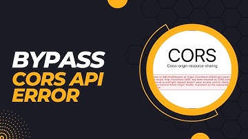 How to Solve CORS Error | Bypass CORS API Error