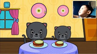 Game Membuat Burger untuk Makan Kucing Pus Lucu screenshot 5
