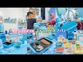 BEBERES DAPUR | STOK FROZEN FOOD | Qtime sama suami masak pakai Elektrik Pan baru 😍☝🏻