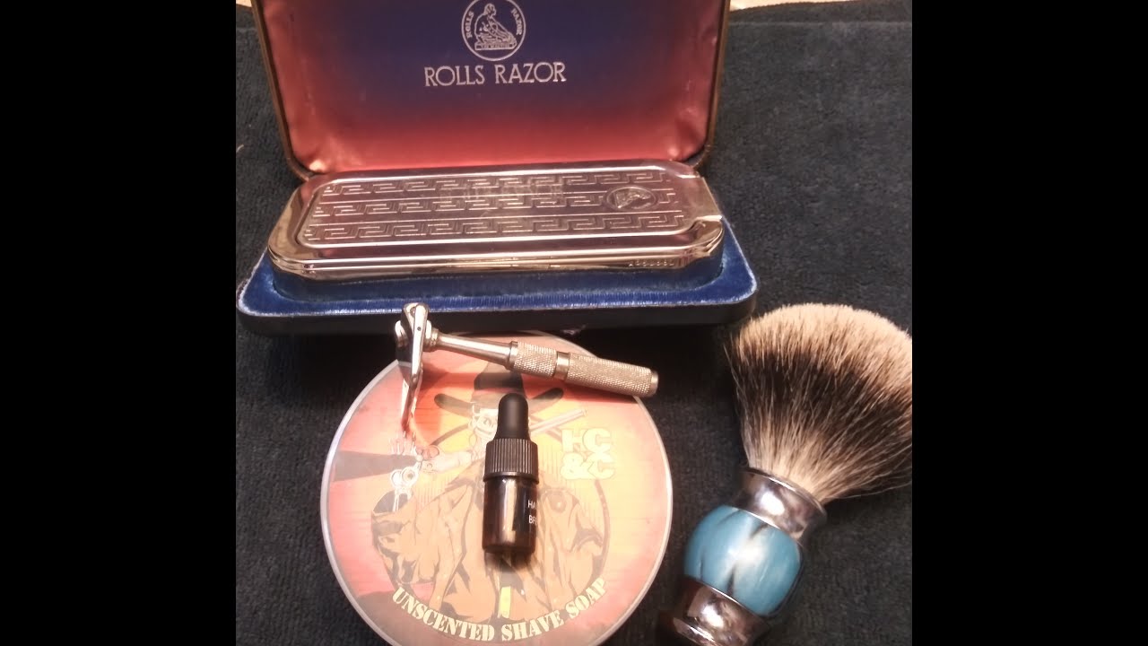 The Rolls Razor face and head shave - YouTube