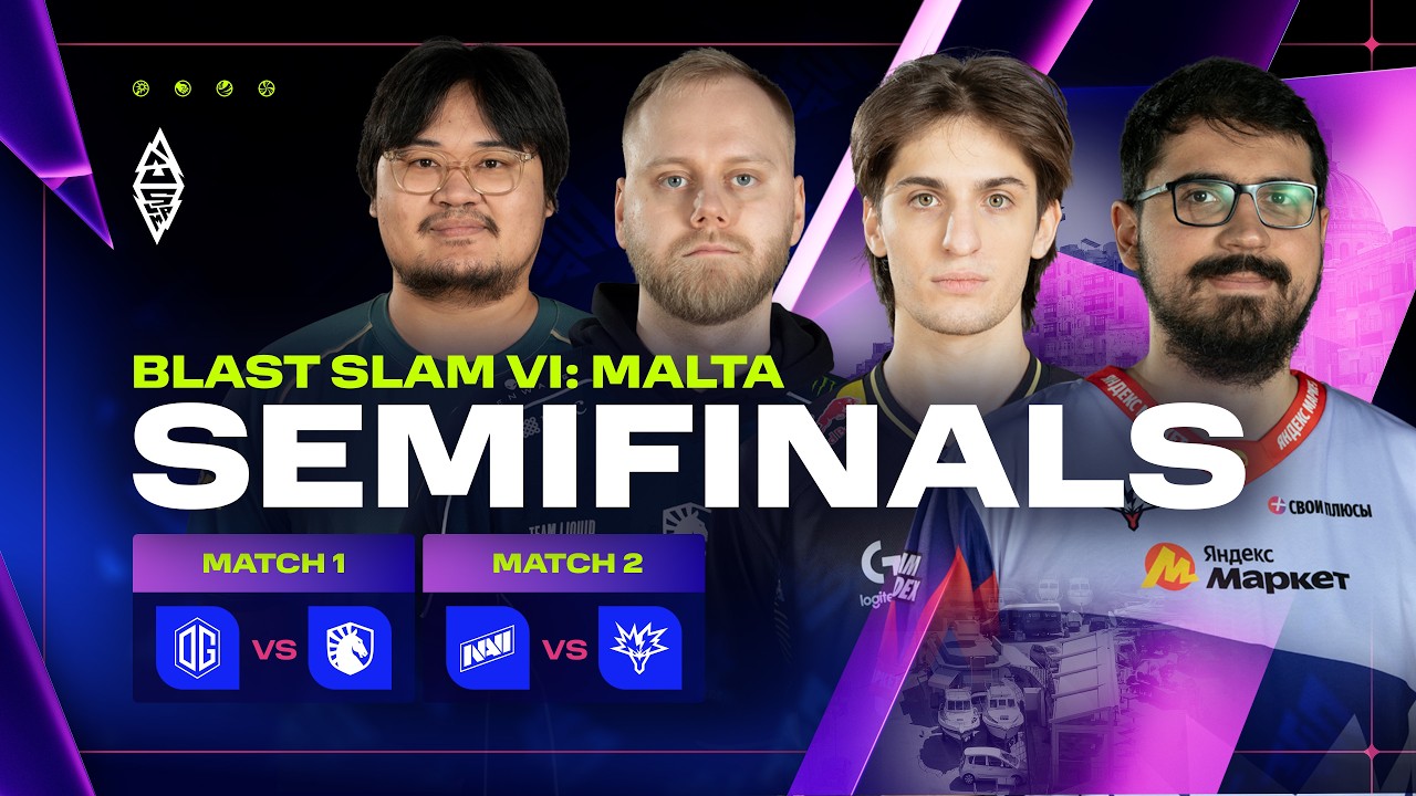 BLAST Slam VI: Malta, Semifinals - OG vs Liquid, NAVI vs Yandex - Dota 2 LIVE