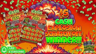🔥WINNER!🔥 $5 CASH EXPLOSION 25X SCRATCH OFF TICKETS! Ohio Lottery!🍀🍀🍀#game #money #win #lucky 