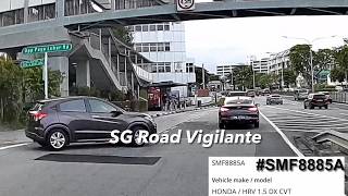28aor2026 upper paya lebar road #SMF8885A honda hrvfail to stop and give way to oncoming traffic