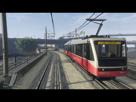 市電に乗ってぶらり旅 Tram In Gta5 Ps4 Youtube
