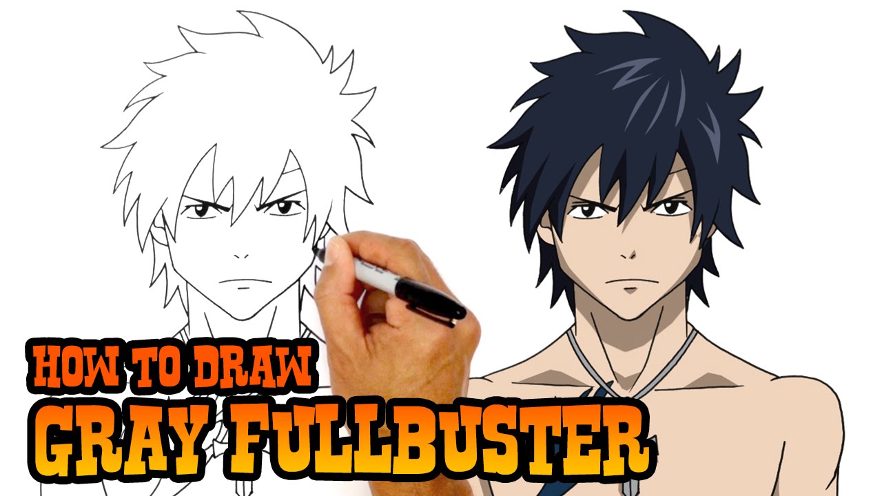 How to Draw Gray Fullbuster   Fairy Tail