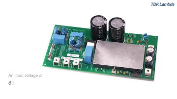 What do PFH500F AC-DC Power Module evaluation boards provide?