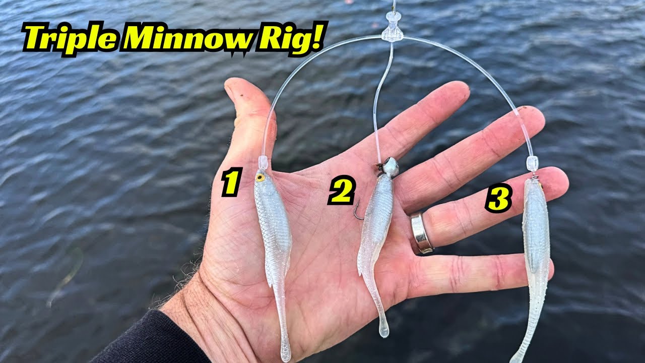 Тройная оснастка Minnow! Она такая же реалистичная, как косяк мелкой рыбы!