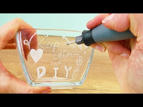 DIY Geschenkidee GLAS GRAVIEREN für die beste Freundin | Kathi testet den dremel 3000