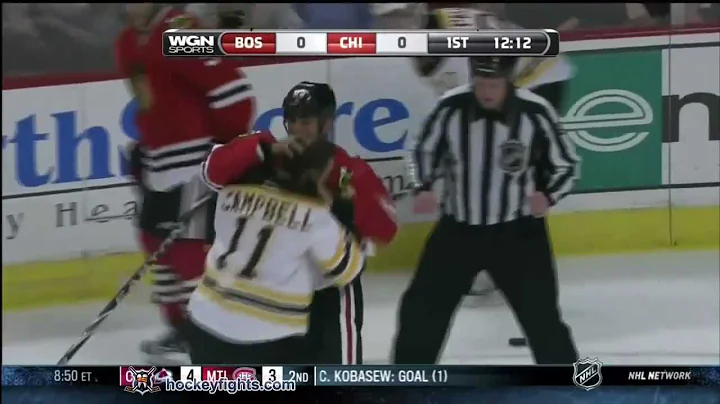 Gregory Campbell vs Jamal Mayers Oct 15, 2011