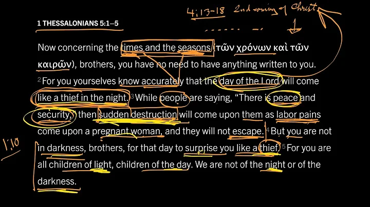 How Is the Day of the Lord Like a Thief? 1 Thessalonians 5:1–5, Part 1