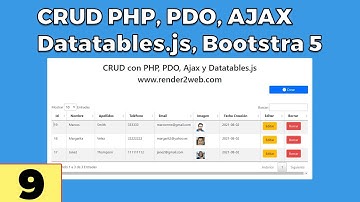 🆕Crud con PHP, PDO, Ajax, Datatables y Bootstrap 5 - Archivos de funciones