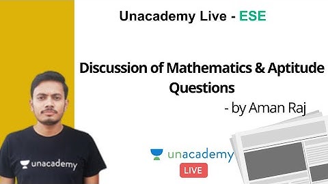 ESE 2021 Prelims | Discussion of Mathematics & Aptitude Questions | GS | Aman Raj