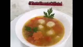 Овощной суп с сырными шариками Овощной суп с сырными шариками