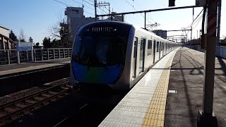 西武40000系 40101F 稲荷山公園駅通過 '20.02.24